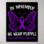 Pancreaskankerbewustzijn in november Draag we Poster (Voorkant)