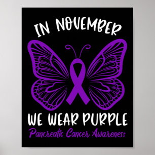 Pancreaskankerbewustzijn in november Draag we Poster