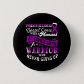 Pancreaskankerbewustzijn Warrior Ondersteuning Paa Ronde Button 5,7 Cm (Voorkant)