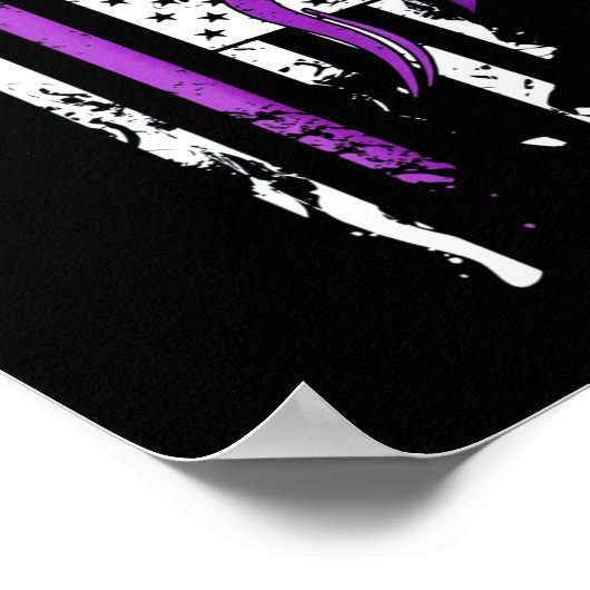 Pancreaskankergeschenken - Pancreaskankerbewustzij Poster (Hoek)