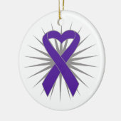 Pancreaskankerhartlint Keramisch Ornament (Links)