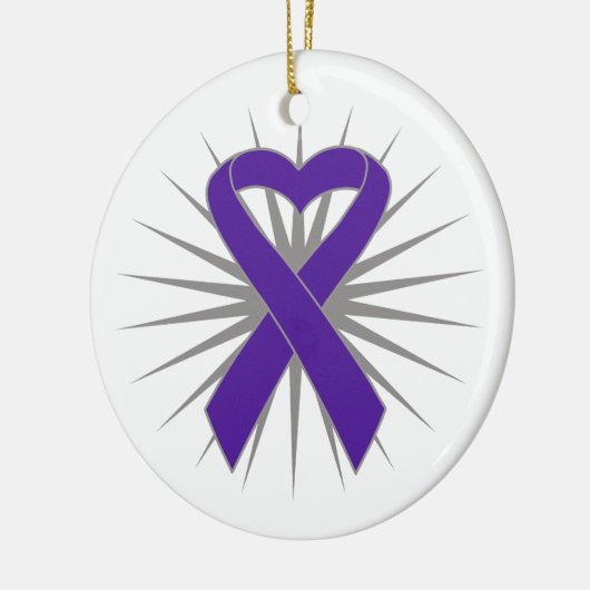 Pancreaskankerhartlint Keramisch Ornament (Links)