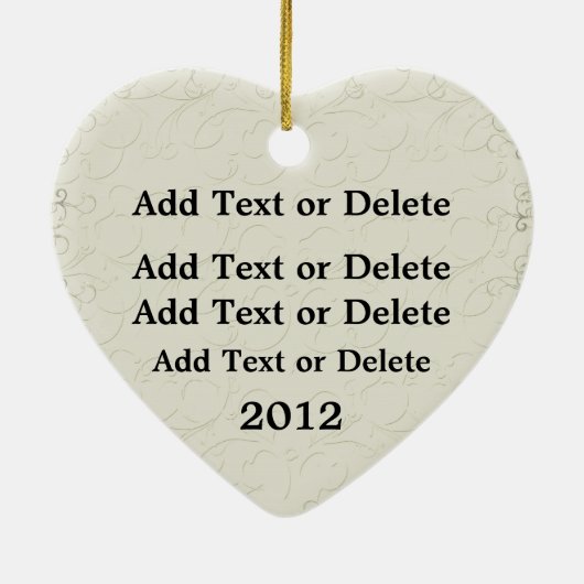 Pancreaskankerlint uit het hart - SRF Keramisch Ornament (Achterkant)