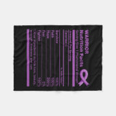 Pancreaskankerplezier Bewustwording van alvleeskli Fleece Deken (Voorkant (Horizontaal))