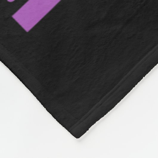 Pancreaskankerplezier Bewustwording van alvleeskli Fleece Deken (Hoek)