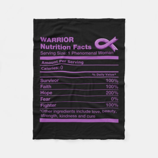 Pancreaskankerplezier Bewustwording van alvleeskli Fleece Deken (Voorkant)