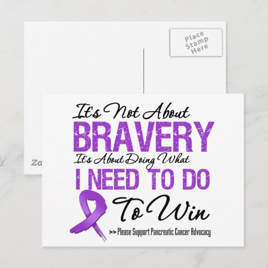 Pancreaskankerstrijd Briefkaart (Voorkant / Achterkant)