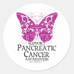 Pancreaskankervlinder Ronde Sticker