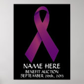 Pancreaskankervoordeel Veilingslint Poster (Voorkant)