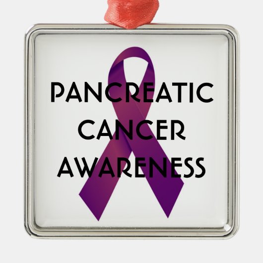Pancreaskankervoorlichting Metalen Ornament (Voorkant)
