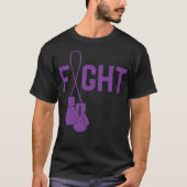 Pancreaskankervoorlichting Survivor Fighter Walk T-shirt (Voorkant)