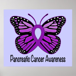 Pancreatic Awareness Butterfly of Hope Poster