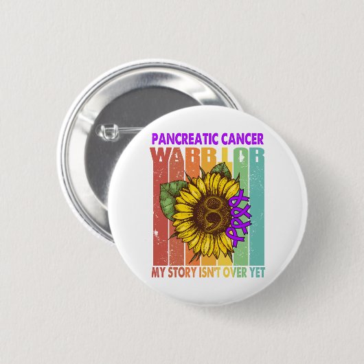 Pancreatic Cancer Awareness Month Ribbon Gifts Ronde Button 5,7 Cm (Voorkant /achterkant)