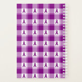 Pancreatic Cancer Awareness Plaid Planner, Purple Planner (Achterkant)