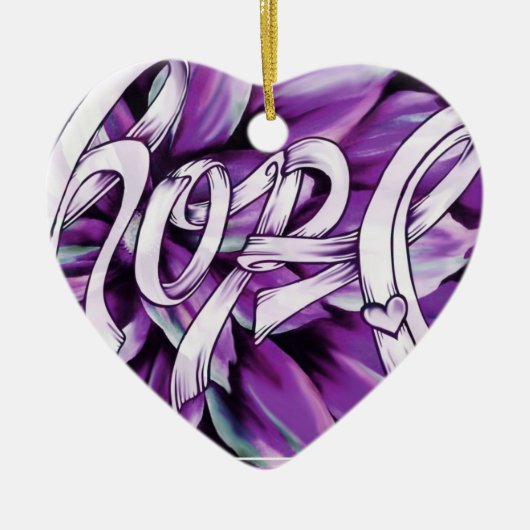 Pancreatic Cancer Hope Ornament (Voorkant)