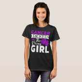 pancreatic cancer picked the wrong girl warrior t-shirt (Voorkant volledig)
