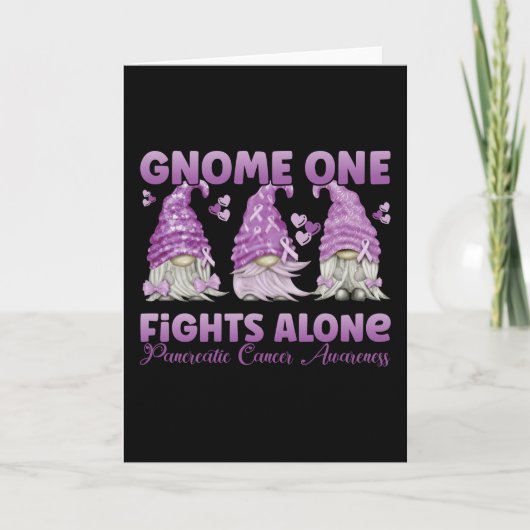 Pancreatic Cancer Purple Gnome Kaart (Voorkant)