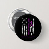 Pancreatitis Amerikaanse vlag Ronde Button 5,7 Cm (Voorkant /achterkant)