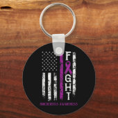 Pancreatitis Amerikaanse vlag Sleutelhanger (Voorkant)