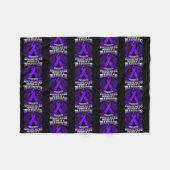 Pancreatitis Bewustheid Moeder ondersteunt lint Fleece Deken (Voorkant (Horizontaal))