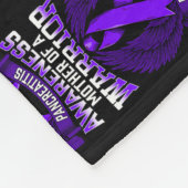 Pancreatitis Bewustheid Moeder ondersteunt lint Fleece Deken (Hoek)