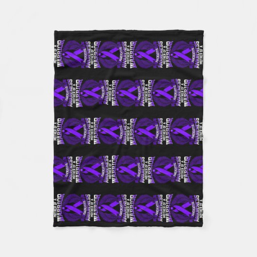 Pancreatitis Bewustheid Moeder ondersteunt lint Fleece Deken (Voorkant)