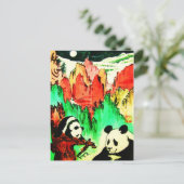 Panda 04 * Panda-Kunst-Postkarte * Panda-Briefkaar Briefkaart (Staand voorkant)