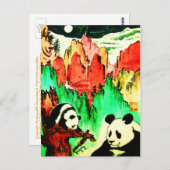 Panda 04 * Panda-Kunst-Postkarte * Panda-Briefkaar Briefkaart (Voorkant / Achterkant)