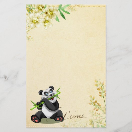 Panda-1 banketbakkerij briefpapier (Voorkant)