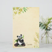 Panda-1 banketbakkerij briefpapier (Staand voorkant)