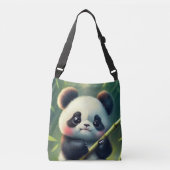 Panda (1 gezicht) : crossbody tas (Voorkant)