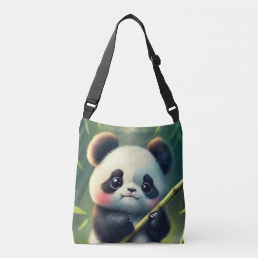 Panda (1 gezicht) : crossbody tas (Voorkant)
