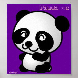 Panda <3 Poster