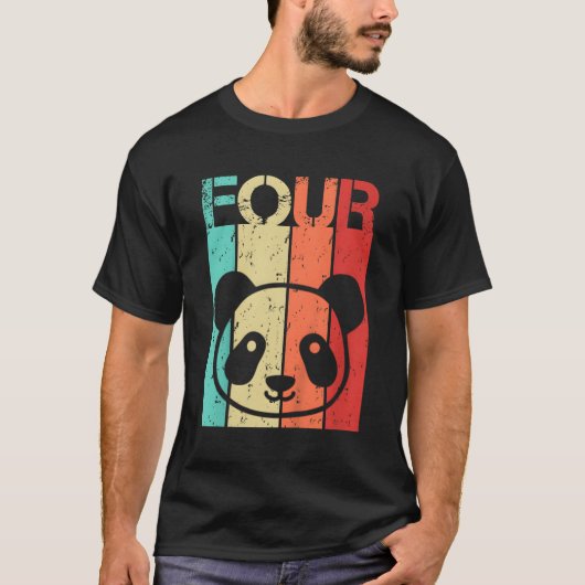 Panda 4 Panda 4 T-shirt (Voorkant)