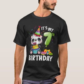 Panda 7th Ik ben 7 NS T-shirt