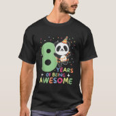 Panda 8Th For Eight Panda T-shirt (Voorkant)