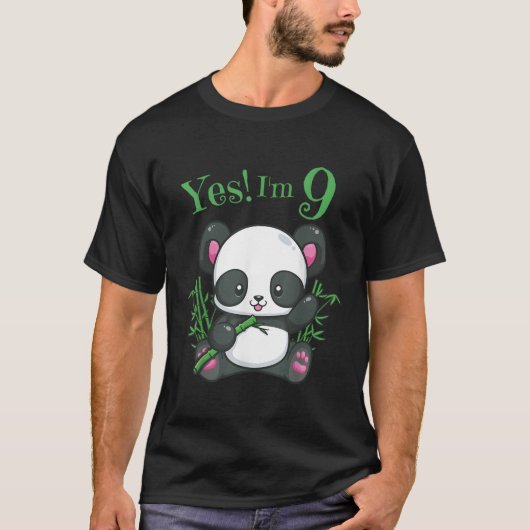 Panda 9e 9 t-shirt (Voorkant)
