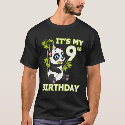 Panda 9th Ik ben 9 NS T-shirt (Voorkant)