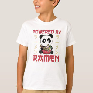 Panda aangedreven door Ramen Sweet Kawaii Noodles T-shirt