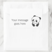 Panda aangepaste stickers (Tas)