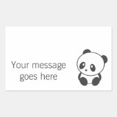 Panda aangepaste stickers (Voorkant)