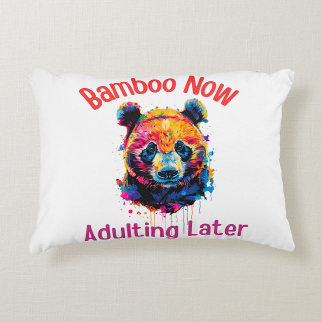 Panda Accent Kussen (Voorkant)