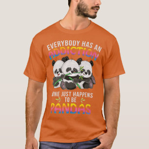 Panda Addiction Cute Bears Premium 1565 T-shirt