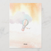 Panda Adventure Awaits Baby Shower Kaart (Achterkant)