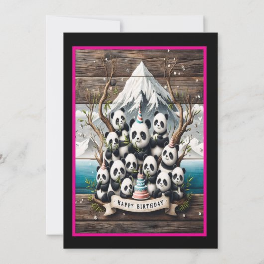 Panda Adventure: Verjaardagsfeest! Kaart (Achterkant)