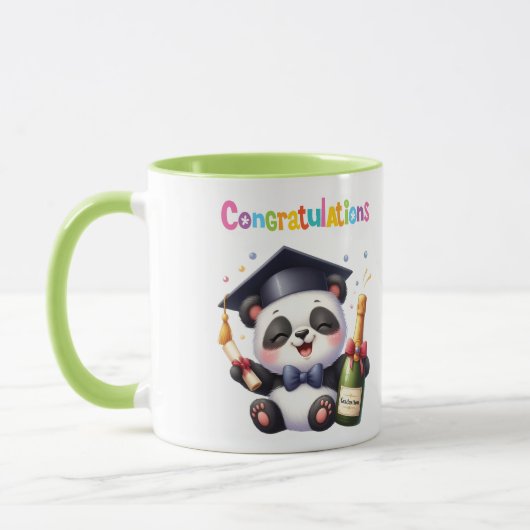 Panda Afstuderen Gefeliciteerd Mok (Links)