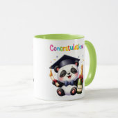 Panda Afstuderen Gefeliciteerd Mok (Voorkant rechts)