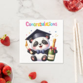 Panda Afstuderen Gefeliciteerd Servet (Insitu)