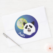 Panda (Ailuropoda melanoleuca) Aufkleber Ronde Sticker (Envelop)