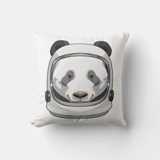 Panda als astronaut met helm kussen (Voorkant)